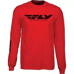 フライレーシング フライコーポレート L/S ティー レッド L 352-4148L Fly Racing Fly Corporate L/S Tee Red large 352-4148L 【並行輸入品】