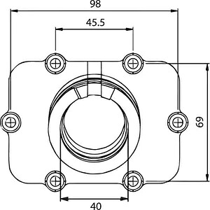Kimpex キャブレター フランジ Ski-Doo 07-102-02 Kimpex Carburetor Flange Ski-Doo 07-102-02 【並行輸入品】