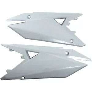 UFO プラスチック サイド パネル - RMZ 450 - ホワイト SU04942-041 UFO Plastics Side Panels - RMZ 450 - White SU04942-041 【並行輸入品】