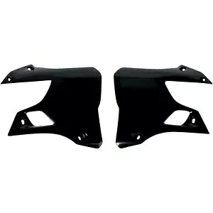 UFO プラスチック ラジエーター シュラウド - YZ125/250 '96-00 - ブラック YA02898001 UFO Plastics Radiator Shrouds - YZ125/250 '96-00 - Black YA02898001 【並行輸入品】