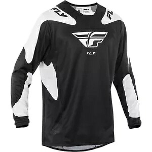 フライ レーシング キネティック シンボル ジャージ - ブラック/ホワイト - S 378-421S Fly Racing Kinetic Sym Jersey - Black/White - Small 378-421S 【並行輸入品】
