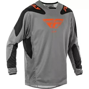 フライ レーシング キネティック シンボル ジャージ - グレー/オレンジ/ブラック - L 378-422L Fly Racing Kinetic Sym Jersey - Grey/Orange/Black - Large 378-422L 【並行輸入品】