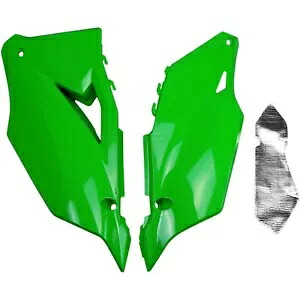 UFO プラスチック サイド パネル - KX 450 F - 蛍光グリーン KA04752026 UFO Plastics Side Panels - KX 450 F - Fluorescent Green KA04752026 【並行輸入品】