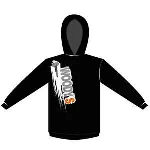 Woodys メンズ ジップアップ パーカー - ブラック - M 302-GULLA-M Woodys Men's Zip Up Hoodie - Black - Medium 302-GULLA-M 【並行輸入品】