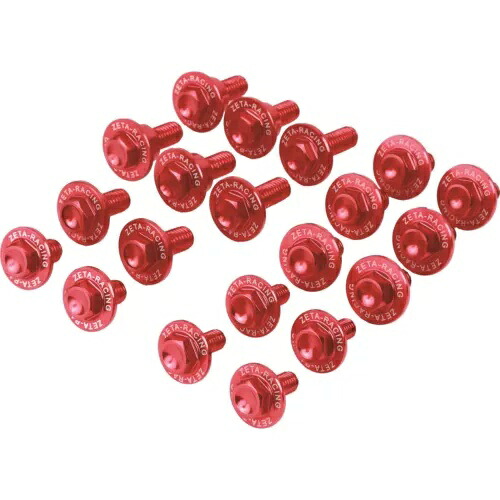 ZETA アルミボルトキット レッド ZE88-5142 Zeta Aluminum Bolt Kit Red ZE88-5142 【並行輸入品】