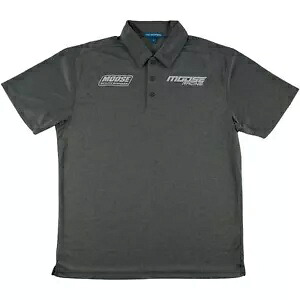 Moose Racing ポロシャツ - チャコールヘザー - M 3040-2655 Moose Racing Polo Shirt - Charcoal Heather - Medium 3040-2655 【並行輸入品】