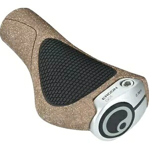 Ergon GC1 BioKork グリップ - ブラック/タン、ロックオン 42410011 Ergon GC1 BioKork Grips - Black/Tan, Lock-On 42410011 【並行輸入品】