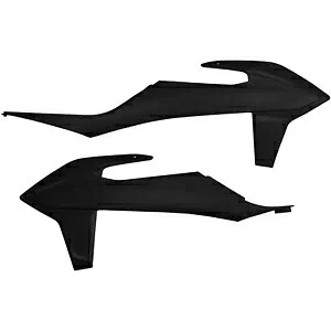 UFO プラスチック ラジエーター シュラウド - SX/SX-F - ブラック KT04092001 UFO Plastics Radiator Shrouds - SX/SX-F - Black KT04092001 【並行輸入品】
