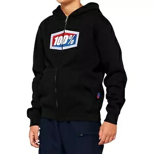100% YOUTH 公式ジップパーカー - ブラック - Lサイズ 20033-00002 100% YOUTH OFFICIAL ZIP HOODIE - BLACK - LARGE 20033-00002 【並行輸入品】