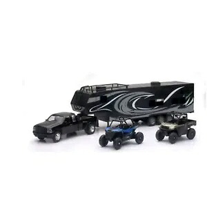 New-Ray Toys レプリカ トラック/おもちゃ運搬車/UTV - トラック/トレーラー/2 ポラリス UTV 37046 New-Ray Toys Replica Truck/Toy Hauler/UTVs - Truck/Trailer/2 Polaris UTVs 37046 【並行輸入品】