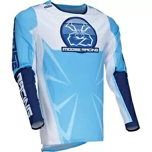 Moose Racing アグロイド ジャージ - ブルー/ホワイト - M 2910-8132 Moose Racing Agroid Jersey - Blue/White - Medium 2910-8132 【並行輸入品】