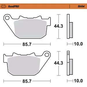 モーターマスター ブレーキパッド - ハーレーダビッドソン用シンターシリーズ 411802-PU Motor Master Brake Pads - Sinter Series for Harley-Davidson 411802-PU 【並行輸入品】