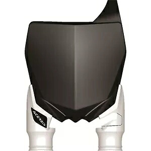 Acerbis フロントナンバープレート ブラック/ホワイト 2527401007 Acerbis Front Number Plate Black/White 2527401007 【並行輸入品】