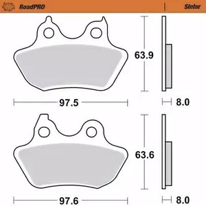モーターマスター ブレーキパッド - シンターシリーズ ハーレーダビッドソン用 412002-PU Motor Master Brake Pads - Sinter Series for Harley-Davidson 412002-PU 【並行輸入品】