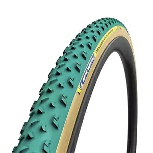 ミシュラン パワー シクロクロス マッド チューブラー バイク タイヤ 700x33C 3x120TPI - グリーン 38875 Michelin Power Cyclocross Mud Tubular Bike Tire 700x33C 3x120TPI - Green 38875 【並行輸入品】