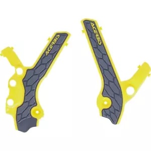 Acerbis X-Grip フレーム ガード - グレー/イエロー - DR-Z 400S/E/SM 2983341120 Acerbis X-Grip Frame Guards - Gray/Yellow - DR-Z 400S/E/SM 2983341120 【並行輸入品】