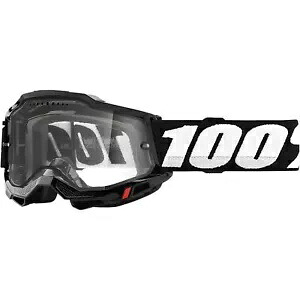 100% ACCURI 2 ENDURO MTB ゴーグル - ブラック - クリア 50016-00001 100% ACCURI 2 ENDURO MTB GOGGLES - BLACK - CLEAR 50016-00001 【並行輸入品】