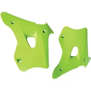 UFO プラスチック ラジエーター シュラウド - KX 125-250 '94-8 - グリーン KA02768026 UFO Plastics Radiator Shroud - KX 125-250 '94-8 - Green KA02768026 【並行輸入品】