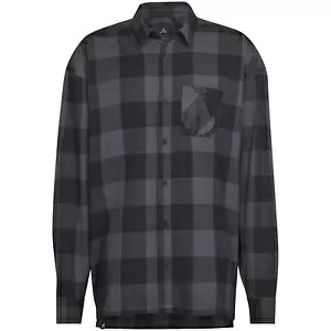 Five Ten 長袖フランネル シャツ - グレー/ブラック - M HG1303-M Five Ten Long Sleeve Flannel Shirt - Gray/Black - Medium HG1303-M 【並行輸入品】
