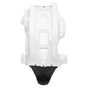Acerbis スキッドプレート リンケージガード付き ホワイト/ブラック 2791651035 Acerbis Skid Plate with Linkage Guard White/Black 2791651035 【並行輸入品】