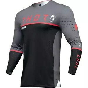 Thor MX-24 プライム エース ジャージ - 2024 コレクション - チャコール/ブラック - 2XL 2910-7663 Thor MX-24 Prime Ace Jersey - 2024 Collection - Charcoal/Black - 2XL 2910-7663 【並行輸入品】