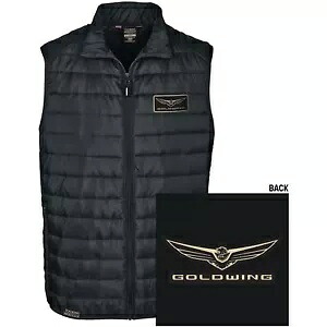 Factory Effex Honda Goldwing メンズ パファー ベスト - ブラック - L 25-85804 Factory Effex Honda Goldwing Men's Puffer Vest - Black - Large 25-85804 【並行輸入品】