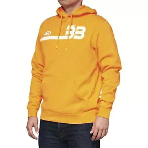 100% BB33 プルオーバー カンガルー ポケット パーカー - オレンジ - L BB-36045-476-12 100% BB33 Pullover Kangaroo Pocket Hoodie - Orange - Large BB-36045-476-12 【並行輸入品】