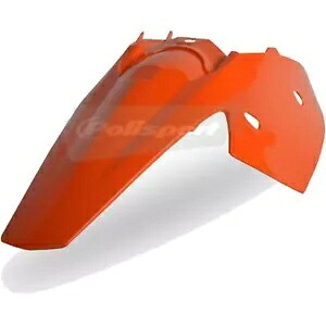 Polisport リアフェンダー パネル付き オレンジ 8561300002 Polisport Rear Fender with Panel Orange 8561300002 【並行輸入品】