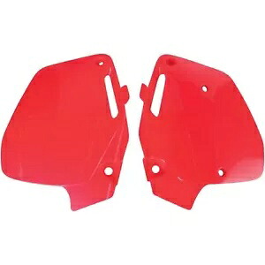 UFO プラスチック サイド カバー - CR125/500 '91-2 - CR レッド HO02626067 UFO Plastics Side Covers - CR125/500 '91-2 - CR Red HO02626067 【並行輸入品】