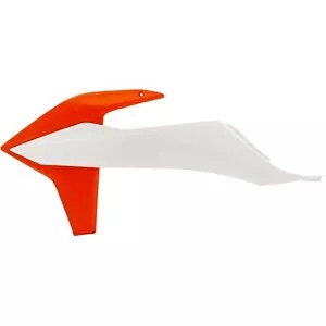Acerbis ラジエーター シュラウド ホワイト/オレンジ 2726516813 Acerbis Radiator Shroud White/Orange 2726516813 【並行輸入品】