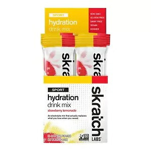 Skratch Labs スポーツ ハイドレーション ドリンク ミックス - ストロベリー - 20 回分 840363-17 Skratch Labs Sport Hydration Drink Mix - Strawberry - 20 servings 840363-17 【並行輸入品】
