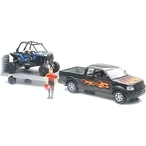 レプリカ 1:18 トラック/トレーラー/UTV - ブラックとポラリス RZR 1000XP - ブルー SS-37426B Replica 1:18 Truck/Trailer/UTV - Black and Polaris RZR 1000XP - Blue SS-37426B 【並行輸入品】