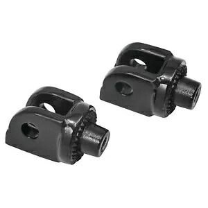 Kuryakyn フロント スプライン アダプター マウント クルーザー フロント用、グロス ブラック 8889 Kuryakyn Front Splined Adaptor Mounts for Cruisers Front, Gloss Black 8889 【並行輸入品】