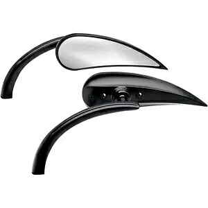 Arlen Ness ティアドロップ Rad 2 ミラー - ブラック - 左 13-400 Arlen Ness Teardrop Rad 2 Mirror - Black - Left 13-400 【並行輸入品】