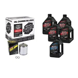 マキシマ スポーツスター シンセティック 20W-50 オイル交換キット - クローム フィルター 90-119015PC Maxima Sportster Synthetic 20W-50 Oil Change Kit - Chrome Filter 90-119015PC 【並行輸入品】