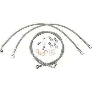 LA チョッパーズ ステンレススチール ブレーキ ライン - 18-20 FXSB ABS LA-8122B19 LA Choppers Stainless Steel Brake Lines - 18-20 FXSB ABS LA-8122B19 【並行輸入品】