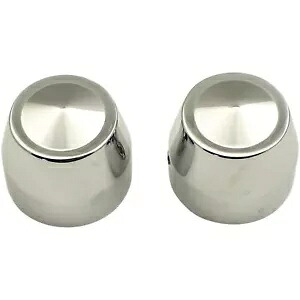 Accutronix アクスル キャップ - エリート - クロム - 25 mm TAC102-EC Accutronix Axle Caps - Elite - Chrome - 25 mm TAC102-EC 【並行輸入品】