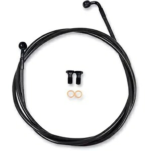 LA チョッパーズ ミッドナイト ブレーキ ライン - ソフテイル LA-8130B16M LA Choppers Midnight Brake Lines - Softail LA-8130B16M 【並行輸入品】