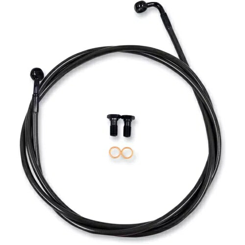 LA チョッパーズ ミッドナイト ブレーキ ライン - ソフテイル LA-8100B13M LA Choppers Midnight Brake Lines - Softail LA-8100B13M 【並行輸入品】
