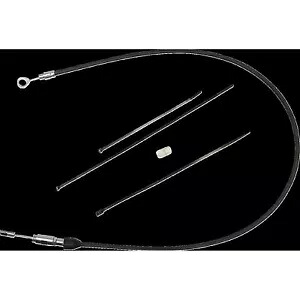 Drag Specialty クラッチ ケーブル - アッパー - 35 インチ - ブラック/クローム 0652-3061 Drag Specialties Clutch Cable - Upper - 35\