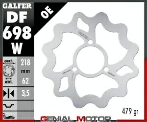 Galfer リア ブレーキ ディスク WAVE FIXED 218x3,5mm DERBI TERRA 4T 125 2006 Galfer Rear Brake Disc WAVE FIXED 218x3,5mm DERBI TERRA 4T 125 2006 【並行輸入品】