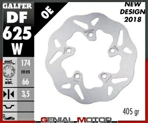 Galfer ブレーキディスク リア ウェーブ固定 174x3mm ITALJET DRAGSTER 50 1998- Galfer brake discs rear wave fixed 174x3mm ITALJET DRAGSTER 50 1998- 【並行輸入品】