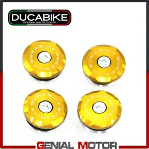 フレーム キャップ パニガーレ ゴールド 軽合金 Ducabike Ducati Panigale 899 2013 - 2015 Frame Caps Panigale Gold in Light Alloy Ducabike Ducati Panigale 899 2013 - 2015 【並行輸入品】