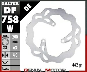 Galfer ブレーキディスク リア ウェーブ固定 200x4 mm Rieju MRT SM 50 TROPHY 2016- Galfer brake discs rear wave fixed 200x4 mm Rieju MRT SM 50 TROPHY 2016- 【並行輸入品】 38,610円