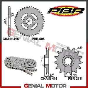 EK1172 チェーンとスプロケットセット 11 52 415 PBR MALAGUTI GRIZZLY 12 2001 - 2007- EK1172 chains and sprocket set 11 52 415 PBR MALAGUTI GRIZZLY 12 2001 - 2007- 【並行輸入品】