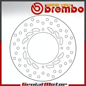 ブレーキディスク固定ブレンボセリエオロリアホンダ SLR 650 1997 - 1999 Brake Disc Fixed Brembo Serie Oro Rear for Honda Slr 650 1997 - 1999 【並行輸入品】