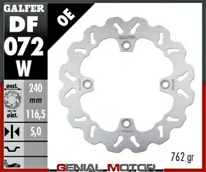 Galfer リア ブレーキ ディスク ウェーブ固定 240x5mm ホンダ CBF 500 ABS 2004 Galfer Rear Brake Disc WAVE FIXED 240x5mm HONDA CBF 500 ABS 2004 【並行輸入品】 50,160円