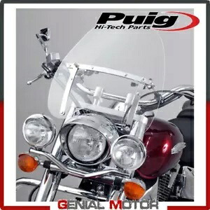 PUIG フロントガラス透明 2003W ヤマハ XVS 1300 A ミッドナイトスター 2007 / 2016 PUIG WINDSHIELD TRANSPARENT 2003W YAMAHA XVS 1300 A MIDNIGHT STAR 2007 / 2016 【並行輸入品】