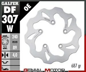 Galfer リア ブレーキ ディスク WAVE FIXED 240x4mm KYMCO SUPER DINK 300 2010 Galfer Rear Brake Disc WAVE FIXED 240x4mm KYMCO SUPER DINK 300 2010 【並行輸入品】
