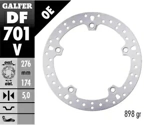 Galfer リア ブレーキ ディスク ラウンド 固定 276x5mm BMW R 1150 RT 2001 Galfer Rear Brake Disc ROUND FIXED 276x5mm BMW R 1150 RT 2001 【並行輸入品】